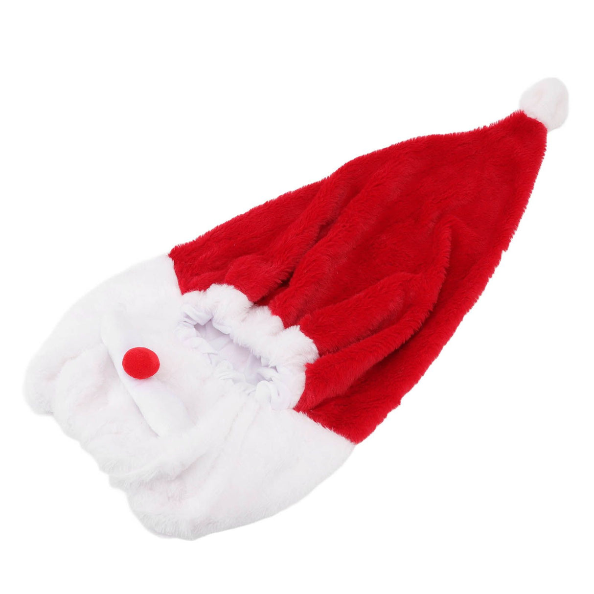 Christmas Helmet Cover Plush Scratch Proof Motorcycle Helmet Hat for Entertainment Decoration