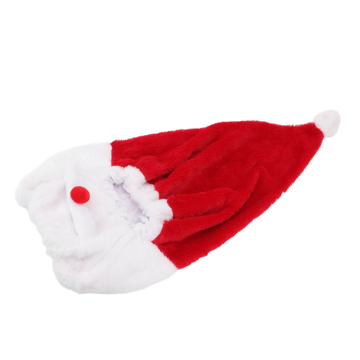 Christmas Helmet Cover Plush Scratch Proof Motorcycle Helmet Hat for Entertainment Decoration