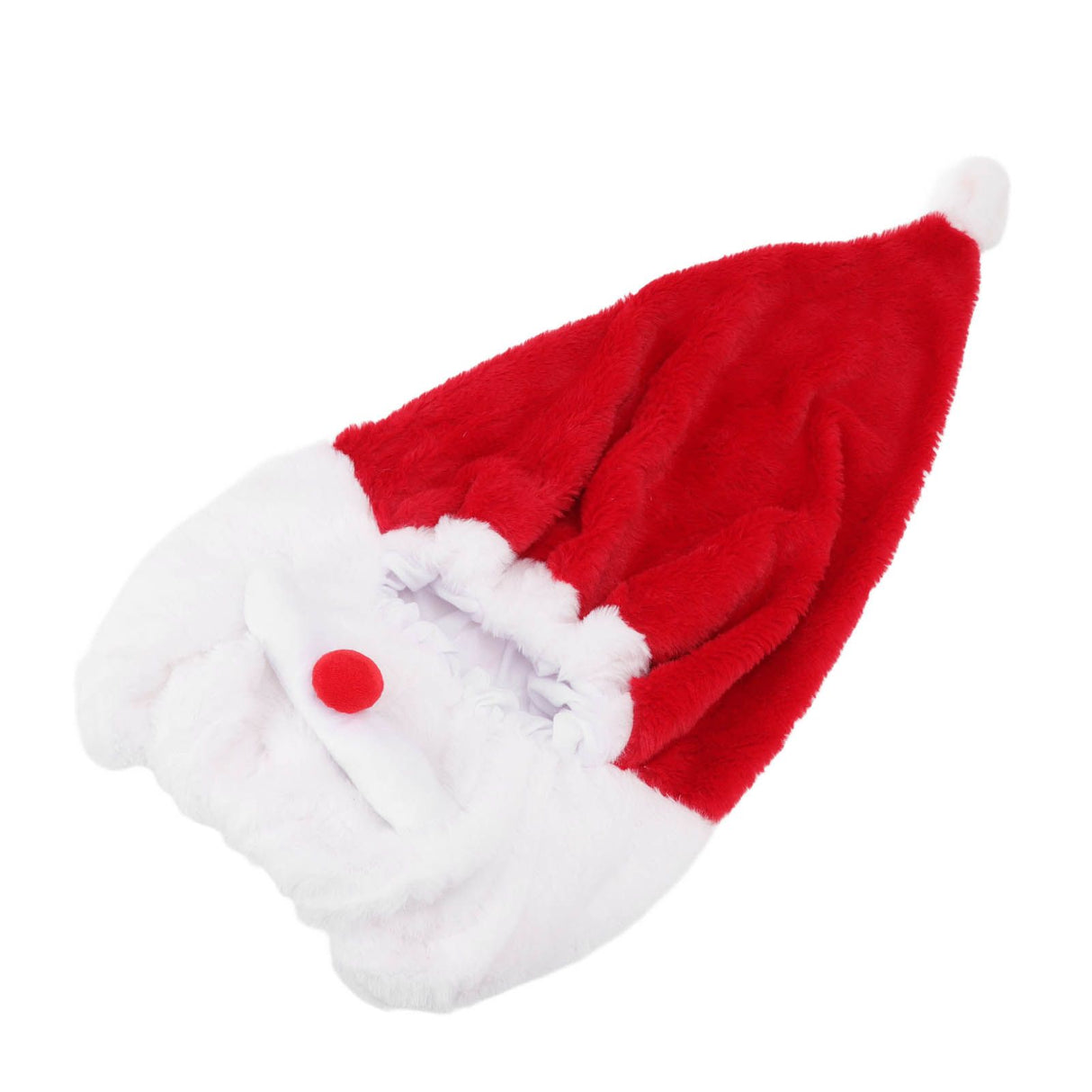Christmas Helmet Cover Plush Scratch Proof Motorcycle Helmet Hat for Entertainment Decoration