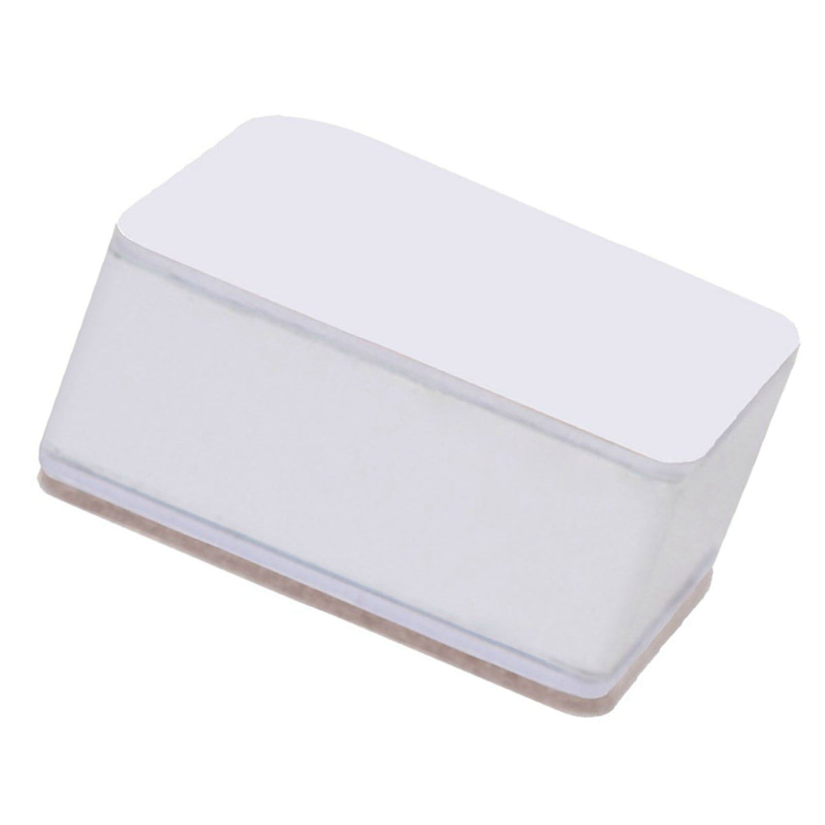 Carbon Steel Furniture Risers Self Adhesive Furniture Lift Anti Slip Low Noise Bed Lifter with Felt Pad for Sofa Couch White
