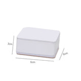 Carbon Steel Furniture Risers Self Adhesive Furniture Lift Anti Slip Low Noise Bed Lifter with Felt Pad for Sofa Couch White - Extra Image