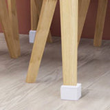 Carbon Steel Furniture Risers Self Adhesive Furniture Lift Anti Slip Low Noise Bed Lifter with Felt Pad for Sofa Couch White