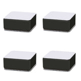 Carbon Steel Furniture Risers Self Adhesive Furniture Lift Anti Slip Low Noise Bed Lifter with Felt Pad for Sofa Couch Black