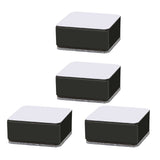 Carbon Steel Furniture Risers Self Adhesive Furniture Lift Anti Slip Low Noise Bed Lifter with Felt Pad for Sofa Couch Black