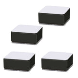 Carbon Steel Furniture Risers Self Adhesive Furniture Lift Anti Slip Low Noise Bed Lifter with Felt Pad for Sofa Couch Black