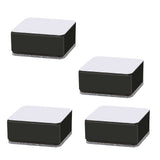 Carbon Steel Furniture Risers Self Adhesive Furniture Lift Anti Slip Low Noise Bed Lifter with Felt Pad for Sofa Couch Black