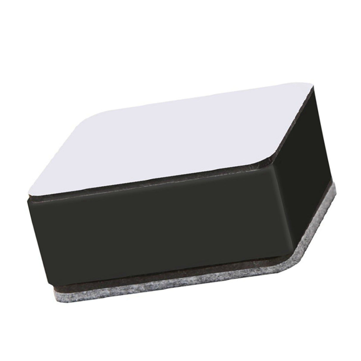 Carbon Steel Furniture Risers Self Adhesive Furniture Lift Anti Slip Low Noise Bed Lifter with Felt Pad for Sofa Couch Black
