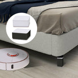 Carbon Steel Furniture Risers Self Adhesive Furniture Lift Anti Slip Low Noise Bed Lifter with Felt Pad for Sofa Couch Black - Extra Image