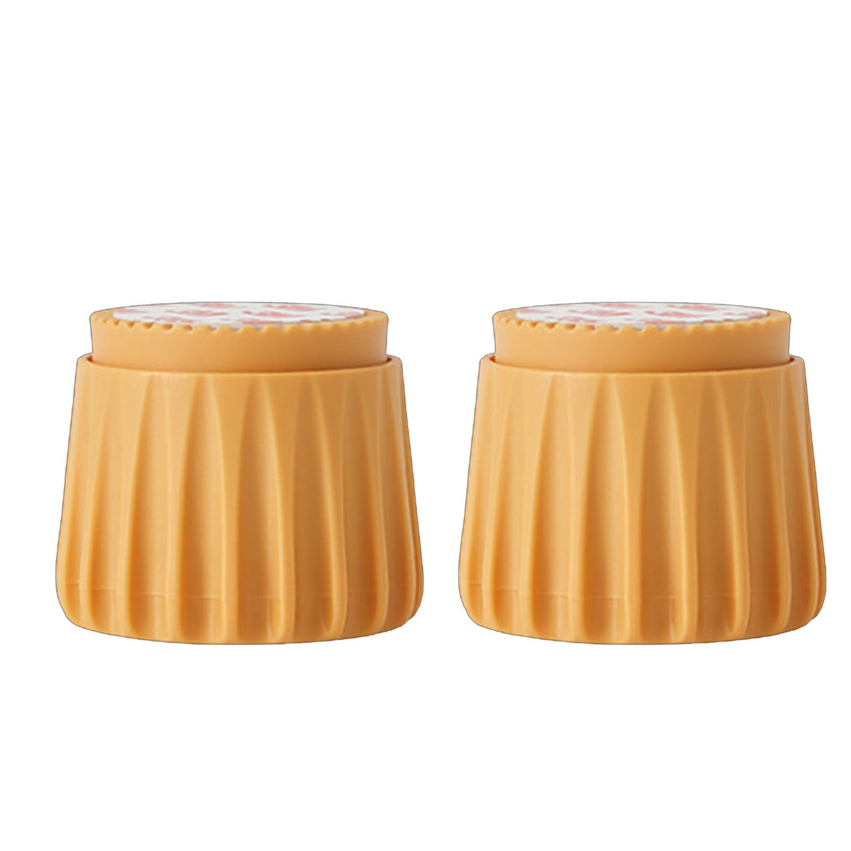 2Pcs Wall Bed Stopper Anti Collision ABS Punch Free Rotatable Mute Bed Anti Shake Tool for Home Yellow Small