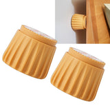 2Pcs Wall Bed Stopper Anti Collision ABS Punch Free Rotatable Mute Bed Anti Shake Tool for Home Yellow Small