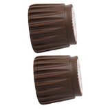 2Pcs Wall Bed Stopper Anti Collision ABS Punch Free Rotatable Mute Bed Anti Shake Tool for Home Brown Small