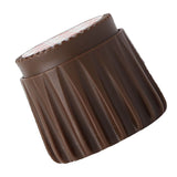 2Pcs Wall Bed Stopper Anti Collision ABS Punch Free Rotatable Mute Bed Anti Shake Tool for Home Brown Small
