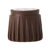 2Pcs Wall Bed Stopper Anti Collision ABS Punch Free Rotatable Mute Bed Anti Shake Tool for Home Brown Small
