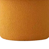 Sofa Bench Simple Modern Elastic Comfortable Soft Round Pine Wooden Foot Stool for Home Decoration Yellow - Low Angle