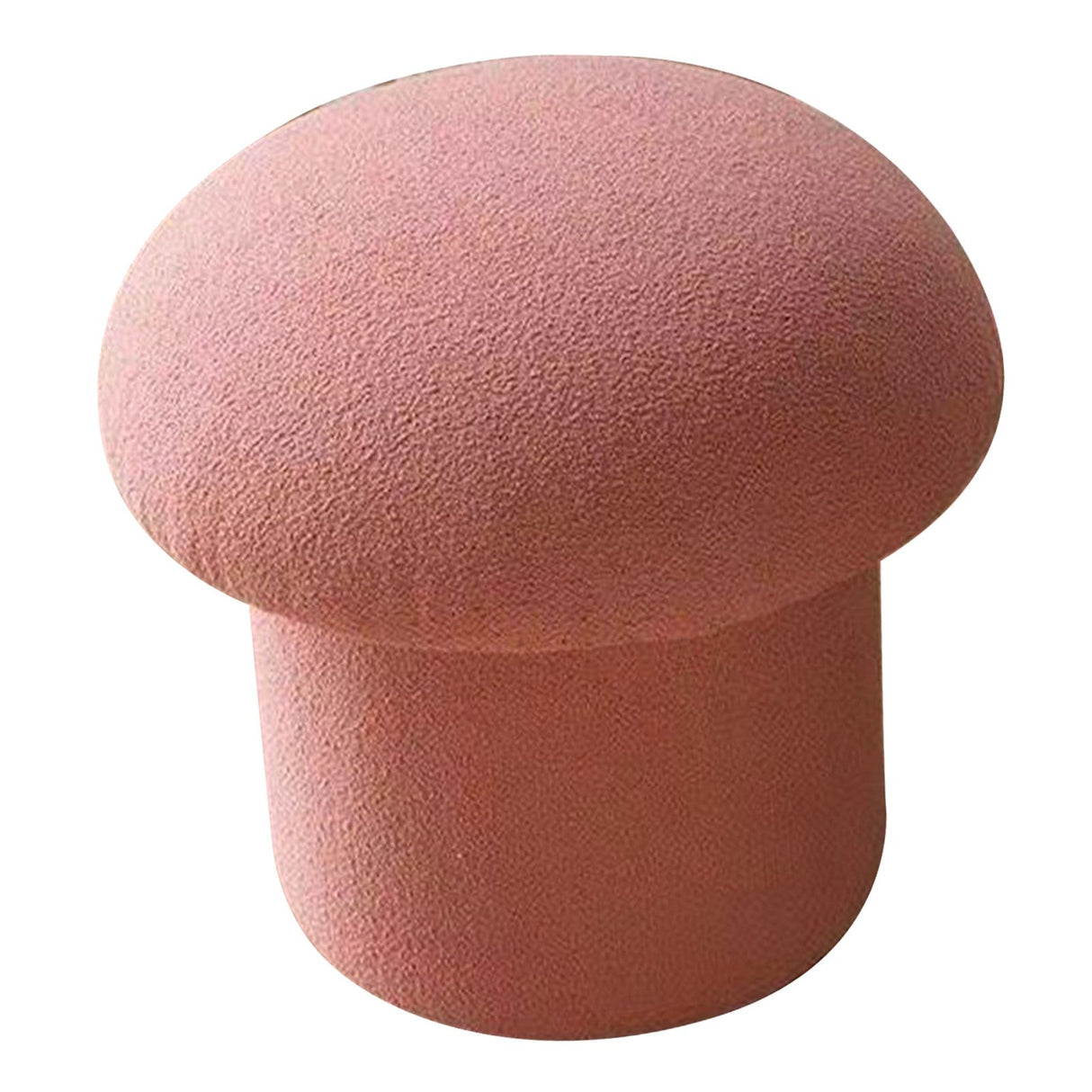 Sofa Bench Simple Modern Elastic Comfortable Soft Round Pine Wooden Foot Stool for Home Decoration Pink