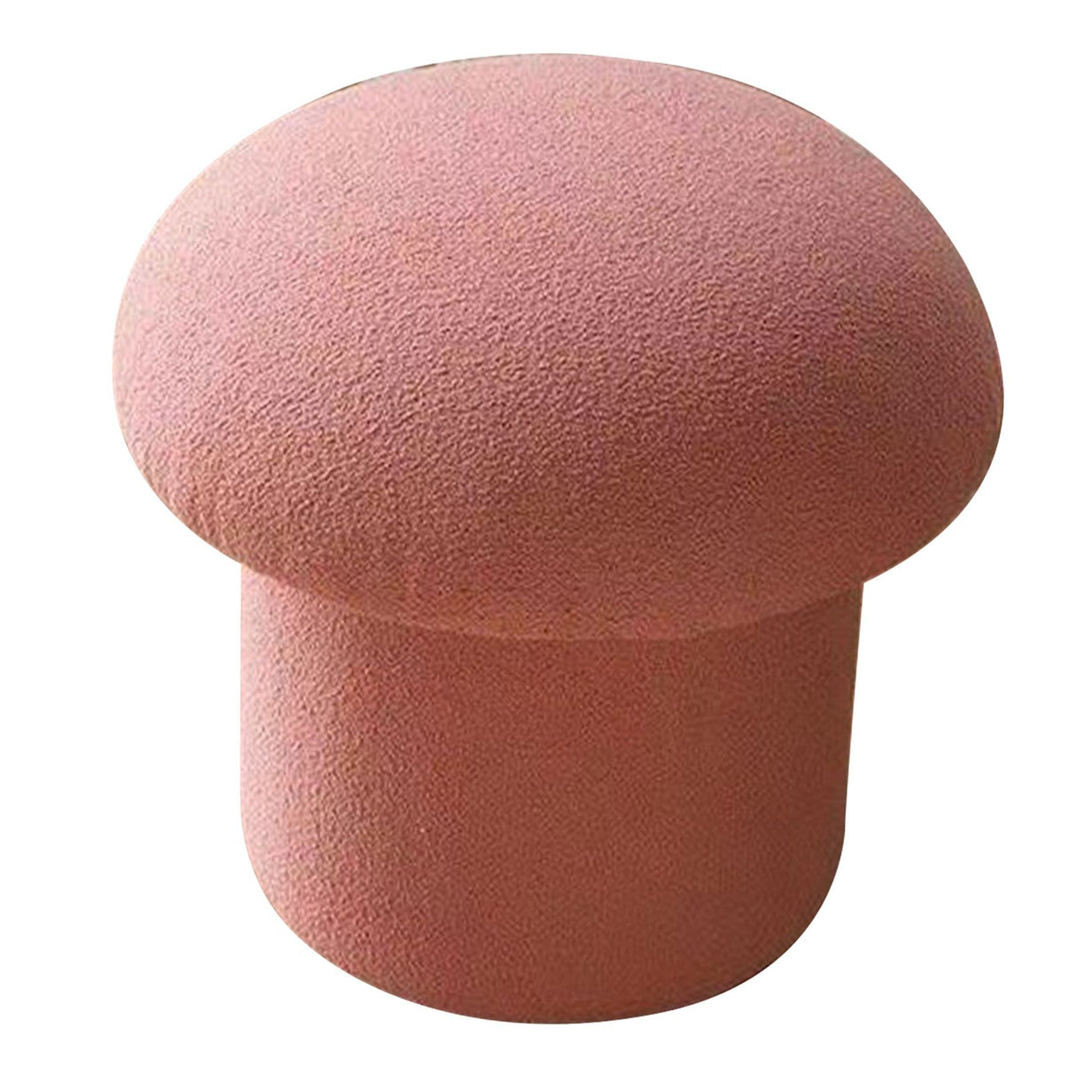 Sofa Bench Simple Modern Elastic Comfortable Soft Round Pine Wooden Foot Stool for Home Decoration Pink