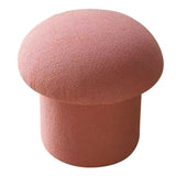 Sofa Bench Simple Modern Elastic Comfortable Soft Round Pine Wooden Foot Stool for Home Decoration Pink