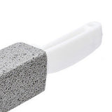 2pcs Pumice Stone Toilet Bowl Cleaner Efficient Toilet Bowl Cleaner Brush with Curved PP Handlee for Tiles BBQ Grills - Low Angle