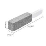 2pcs Pumice Stone Toilet Bowl Cleaner Efficient Toilet Bowl Cleaner Brush with Curved PP Handlee for Tiles BBQ Grills
