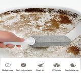 2pcs Pumice Stone Toilet Bowl Cleaner Efficient Toilet Bowl Cleaner Brush with Curved PP Handlee for Tiles BBQ Grills - Extra Image