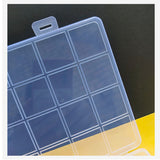 Clear Plastic Storage Box 28 Grids ABS Transparent Small Item Organizer Box for Jewelry Hair Ties
