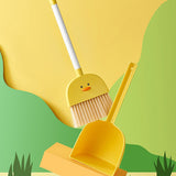 Kids Mini Broom Dustpan Set Children Cartoon Broom Cleaning Tool Home Baby Learn Sweeping Toys - 45-Degree Angle