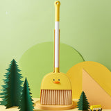 Kids Mini Broom Dustpan Set Children Cartoon Broom Cleaning Tool Home Baby Learn Sweeping Toys
