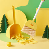 Kids Mini Broom Dustpan Set Children Cartoon Broom Cleaning Tool Home Baby Learn Sweeping Toys