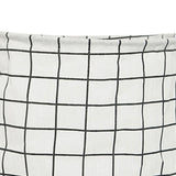 Foldable Dirty Clothes Basket Household Cotton Linen Dirty Laundry Basket Storage Basket Laundry Organizer White Squares