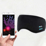 Smart Eye Mask Wireless Bluetooth 5.0 Music Communication Light Shading for Sleep Black