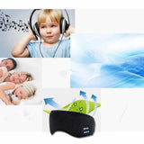 Smart Eye Mask Wireless Bluetooth 5.0 Music Communication Light Shading for Sleep Black