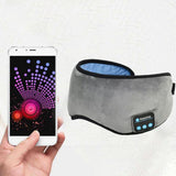 Smart Eye Mask Wireless Bluetooth 5.0 Music Communication Light Shading for Sleep Grey - 45-Degree Angle