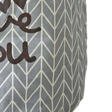 Laundry Basket Cotton Linen Foldable Round Dirty Clothes Storage Bag Folding Laundry Hamper for Home Dormitory Grey