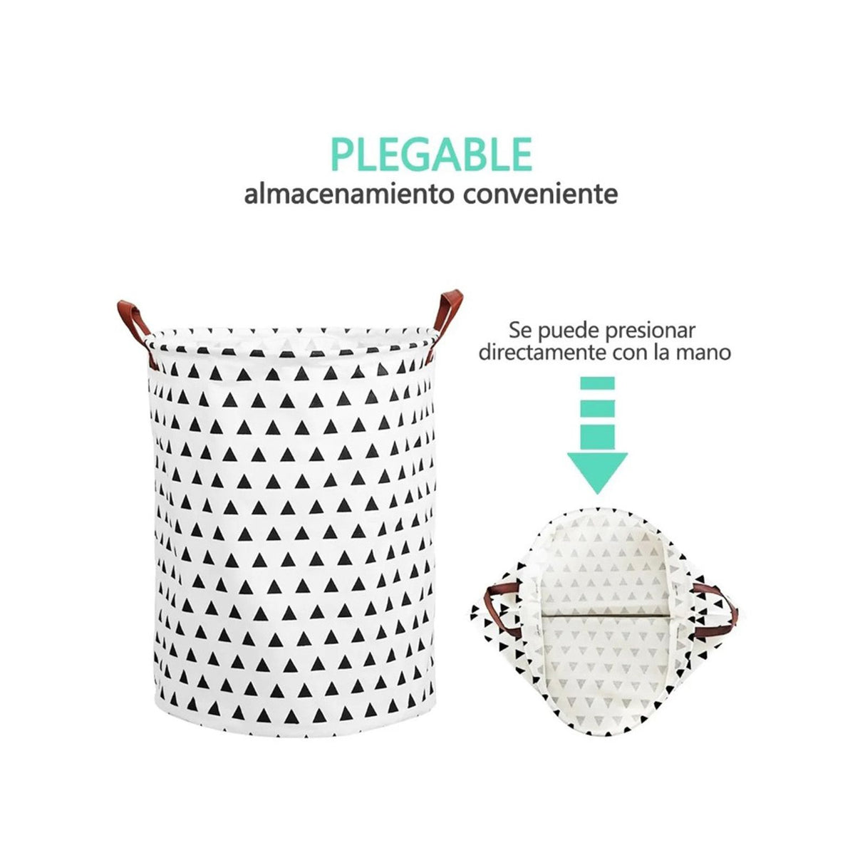 Laundry Basket Cotton Linen 40x40x50cm Dirty Clothes Hamper Storage Basket Waterproof Lining Bin