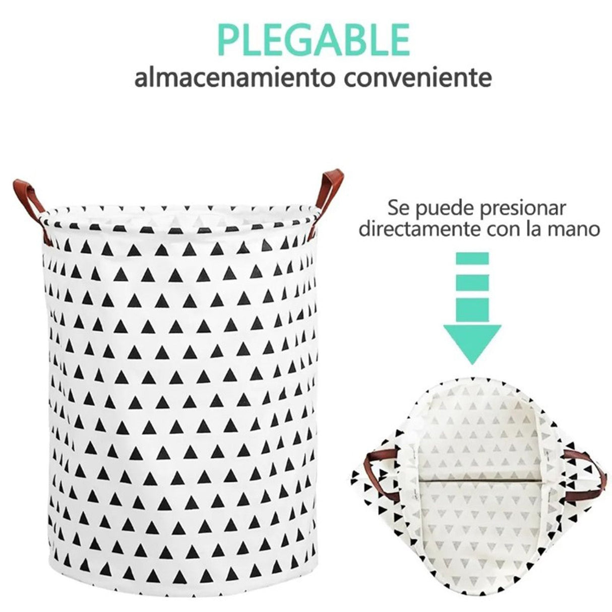 Laundry Basket Cotton Linen 40x40x50cm Dirty Clothes Hamper Storage Basket Waterproof Lining Bin