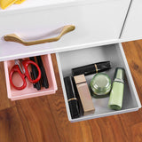 Under Desk Drawer Storage Box Security Punch Free Hidden Self Adhesive Pencil Tray Drawer for Stationery Makeup Pen S 22x11x3.5cm / 8.7x4.3x1.4in
