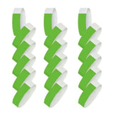 300pcs Synthetic Paper Wristbands Disposable Waterproof Paper Wrist Strap Event Wrist Bands for Amusement Park Green
