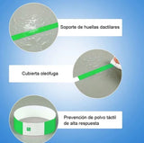300pcs Synthetic Paper Wristbands Disposable Waterproof Paper Wrist Strap Event Wrist Bands for Amusement Park Green