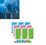 300pcs Synthetic Paper Wristbands Disposable Waterproof Paper Wrist Strap Event Wrist Bands for Amusement Park Green Pink Blue