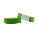 300pcs Synthetic Paper Wristbands Disposable Waterproof Paper Wrist Strap Event Wrist Bands for Amusement Park Green Pink Blue - Low Angle
