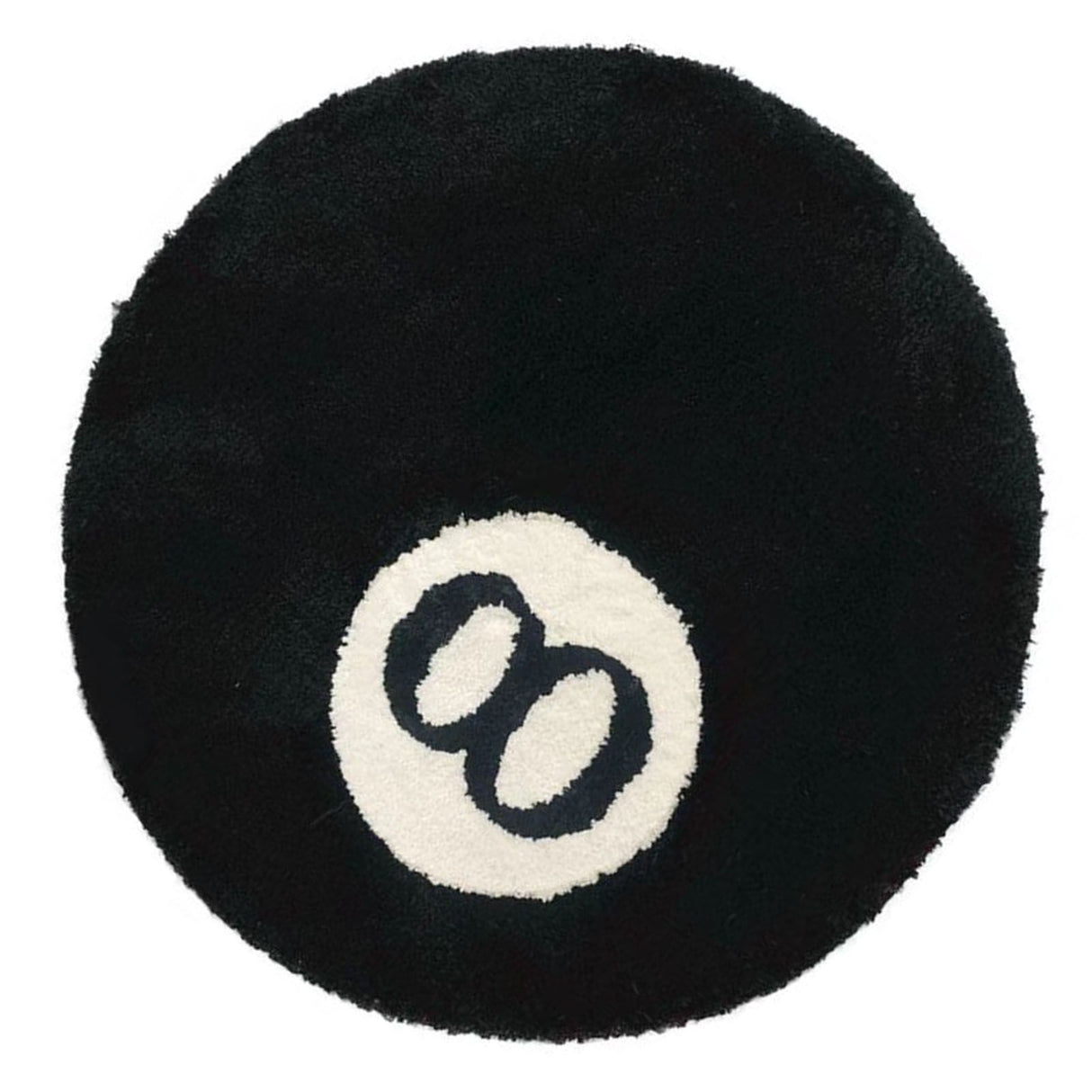 Living Room Flocked Carpet Anti Slip Sofa Table Floor Mat Dirt Resistant Bedroom Bedside Pad Black 60x60cm/23.6x23.6in