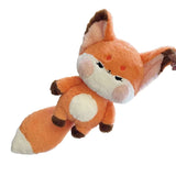 Fox Doll Cute Style Soft Plush Material Stuffed Cartoon Animal Toy for Kids Birthday Present Orange Full Length 60cm - Front View