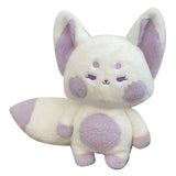 Fox Doll Cute Style Soft Plush Material Stuffed Cartoon Animal Toy for Kids Birthday Present Purple White Full Length 60cm