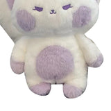 Fox Doll Cute Style Soft Plush Material Stuffed Cartoon Animal Toy for Kids Birthday Present Purple White Full Length 60cm - 45-Degree Angle