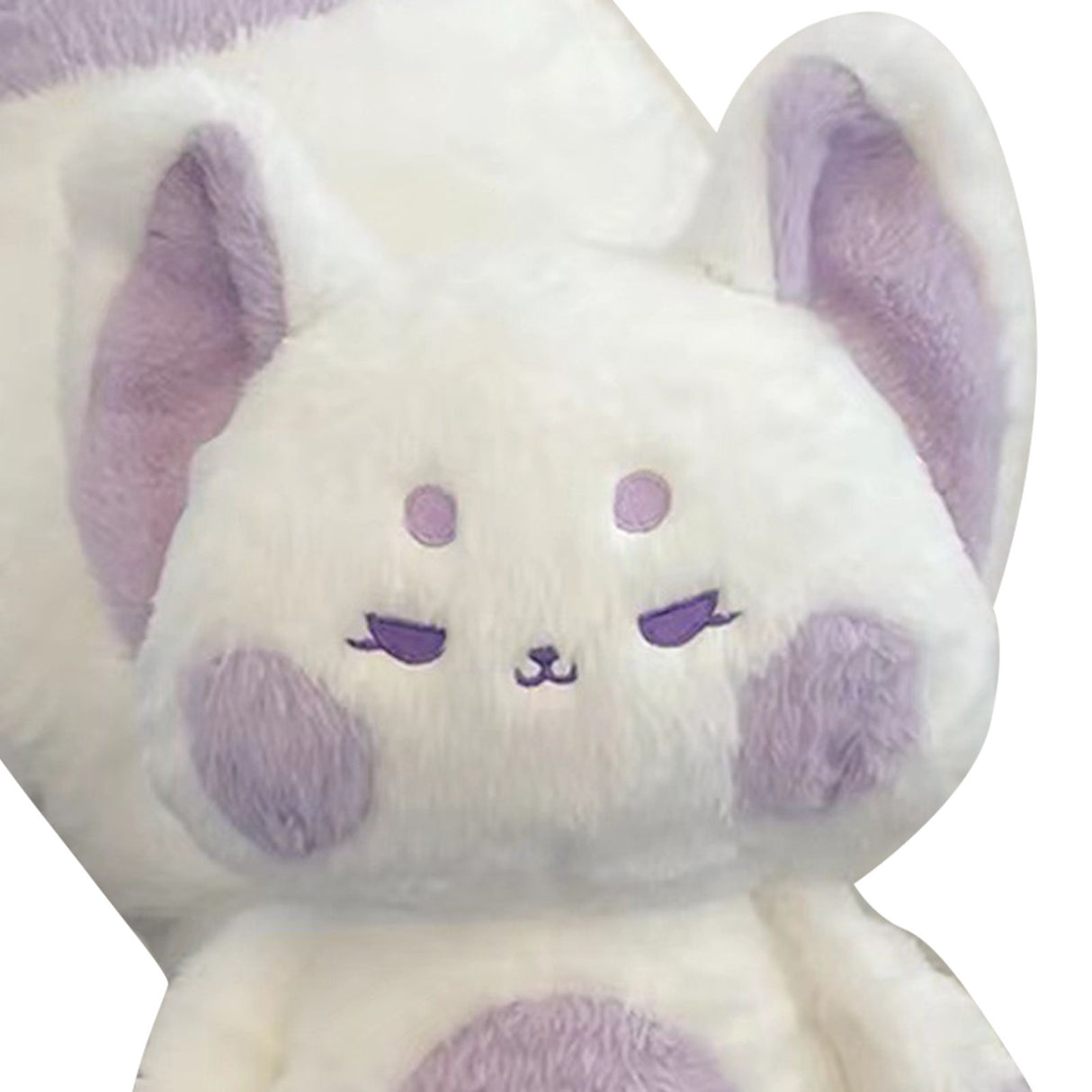 Fox Doll Cute Style Soft Plush Material Stuffed Cartoon Animal Toy for Kids Birthday Present Purple White Full Length 60cm