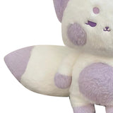 Fox Doll Cute Style Soft Plush Material Stuffed Cartoon Animal Toy for Kids Birthday Present Purple White Full Length 60cm