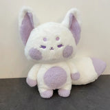 Fox Doll Cute Style Soft Plush Material Stuffed Cartoon Animal Toy for Kids Birthday Present Purple White Full Length 60cm - Low Angle