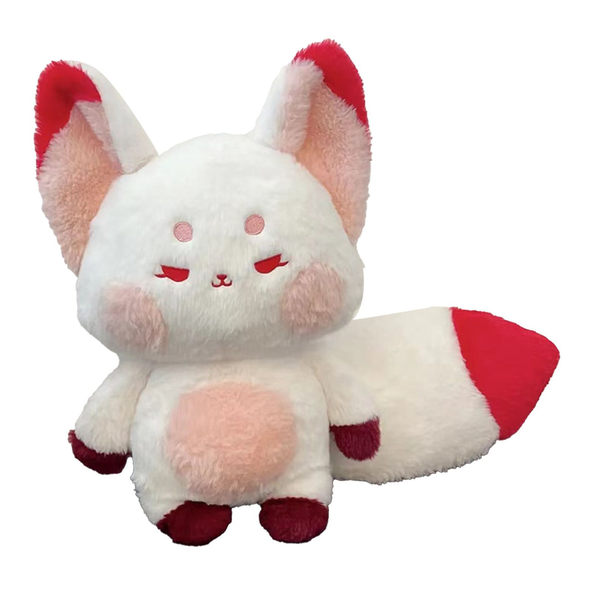 Fox Doll Cute Style Soft Plush Material Stuffed Cartoon Animal Toy for Kids Birthday Present Red Pink Full Length 60cm