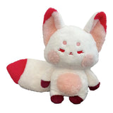 Fox Doll Cute Style Soft Plush Material Stuffed Cartoon Animal Toy for Kids Birthday Present Red Pink Full Length 60cm - Front View