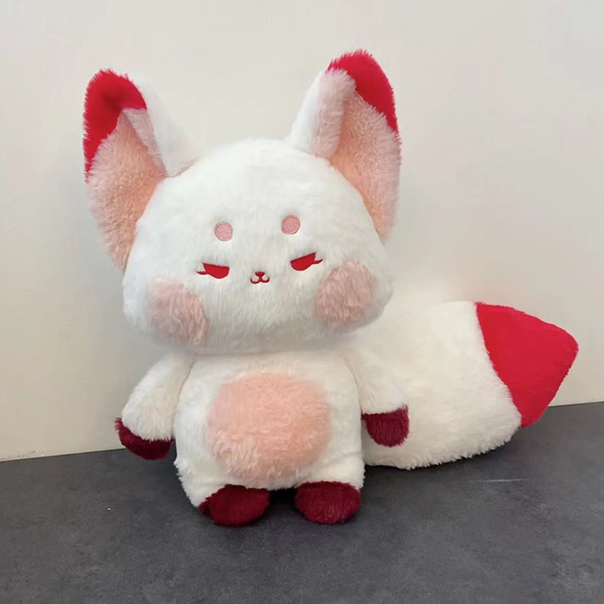 Fox Doll Cute Style Soft Plush Material Stuffed Cartoon Animal Toy for Kids Birthday Present Red Pink Full Length 60cm
